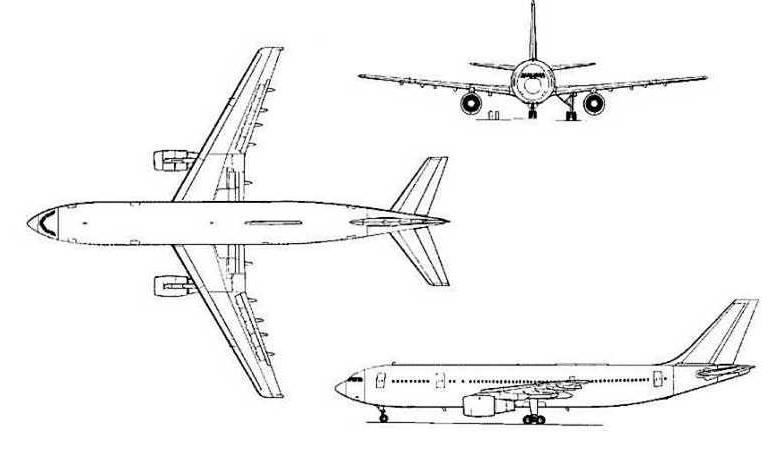 AIRBUS A-300B2 AIRBUS A-300B2-1 AIRBUS A-300B2-100 AIRBUS A-300B2-200 AIRBUS A-300B2K-3 AIRBUS A-300B4-2 AIRBUS A-300B4-100 AIRBUS A-300B4-200 AIRBUS A-300C4-200 AIRBUS A-300F4-200 A30B 3D view