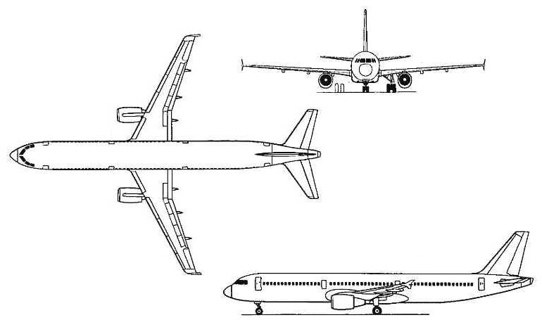 AIRBUS A-321 A321 3D view
