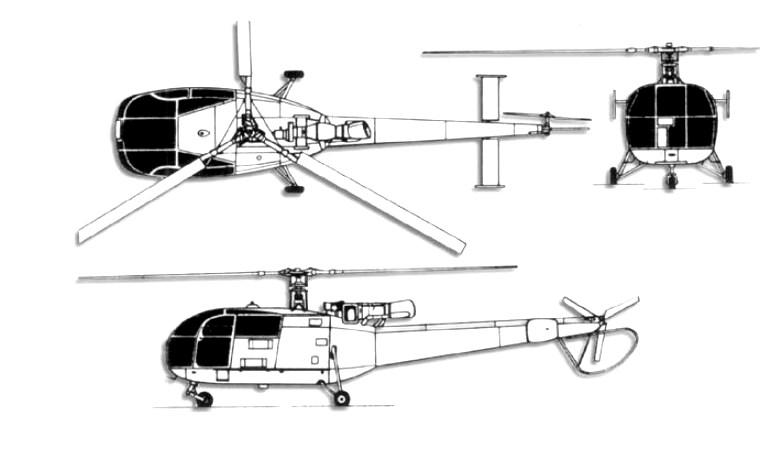 AEROSPATIALE SA-316 Alouette 3 AEROSPATIALE SA-319 Alouette 3 F+W EMMEN SE-3160 Alouette 3 HINDUSTAN SA-316 Chetak HINDUSTAN SA-316 Chetan HINDUSTAN SE-3160 Chetak ICA IAR-316 Alouette 3 LICHTWERK SE-3160 Alouette 3 SUD SA-316 Alouette 3 SUD SA-319 Alouette 3 SUD SE-3160 Alouette 3 ALO3 3D view