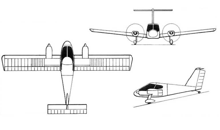 AEROPRAKT A-28 Victor AEROPRAKT SA-28 Victor AP28 3D view