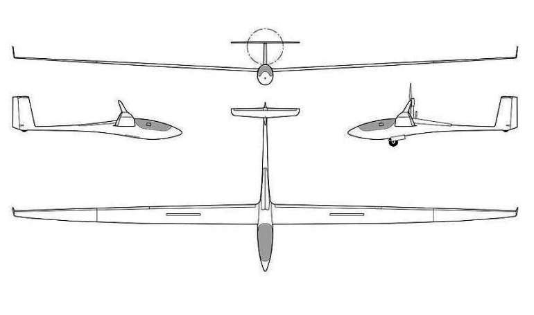 SCHLEICHER ASH-31Mi AS31 3D view