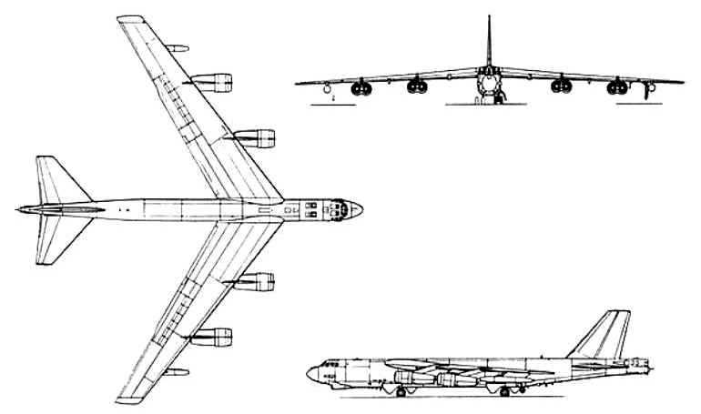 BOEING B-52 Stratofortress B52 3D view