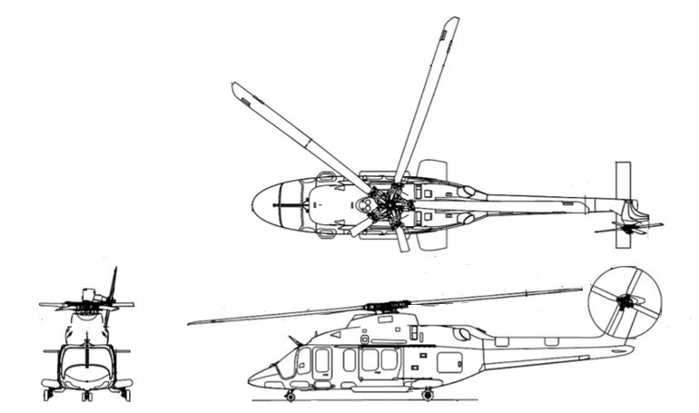 BELL 525 Relentless B525 3D view