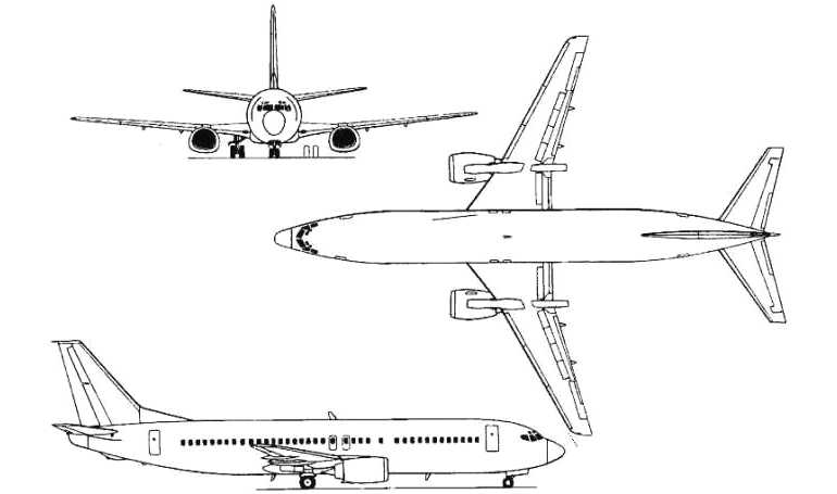BOEING 737-400 B734 3D view