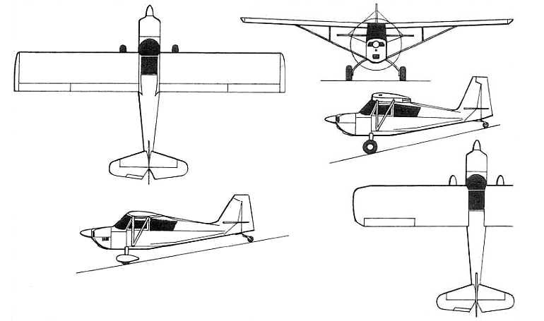AMERICAN CHAMPION 8 Scout AMERICAN CHAMPION 8 Super Decathlon BELLANCA 8 Decathlon BELLANCA 8 Scout CHAMPION 8 Decathlon BL8 3D view