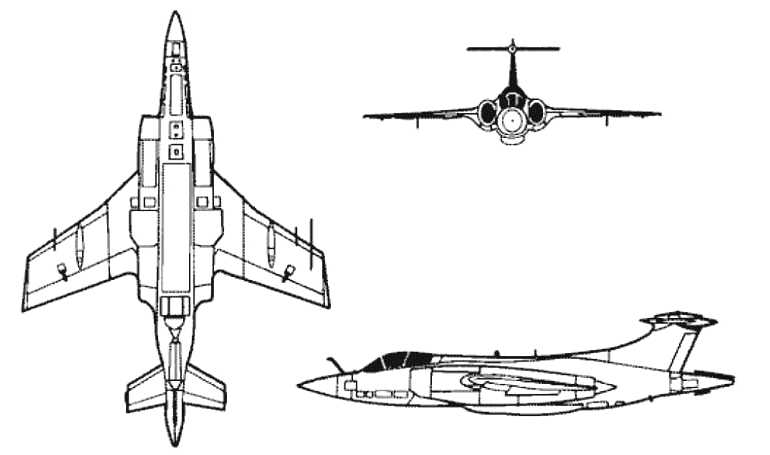 HAWKER SIDDELEY Buccaneer BUC 3D view