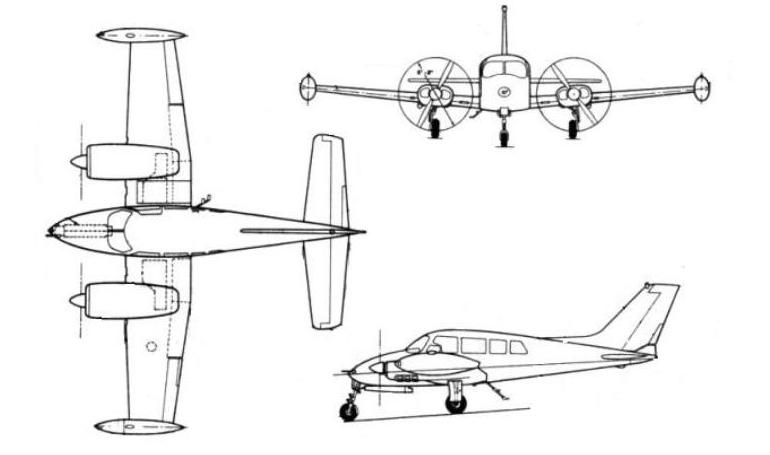CESSNA 320 Executive Skyknight CESSNA 320 Skyknight COLEMILL Century 600 C320 3D view