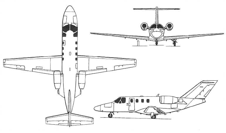 CESSNA 525 Citation CJ1 CESSNA 525 CitationJet C525 3D view