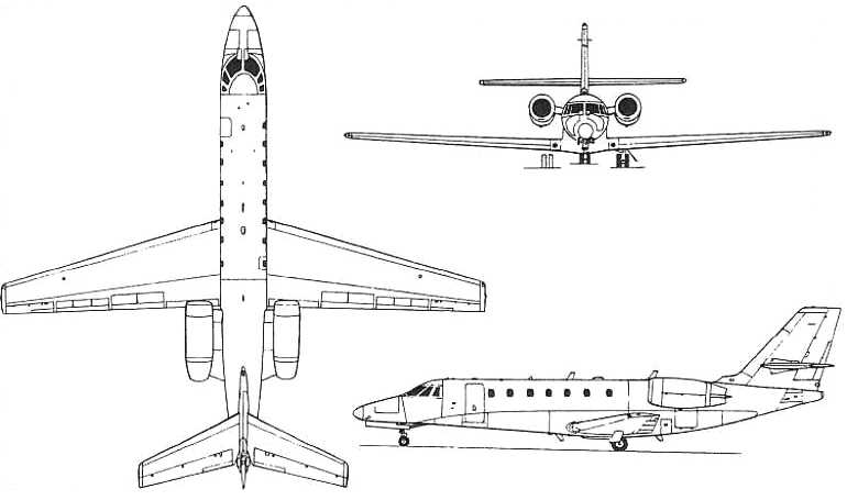 CESSNA 680 Citation Sovereign C680 3D view