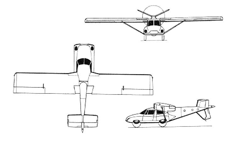 AEROCAR Aerocar CAR 3D view