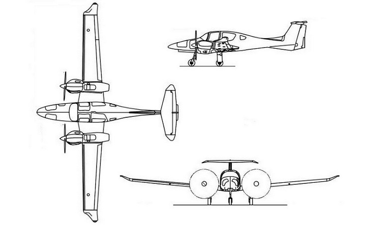 DIAMOND DA-62 DA62 3D view