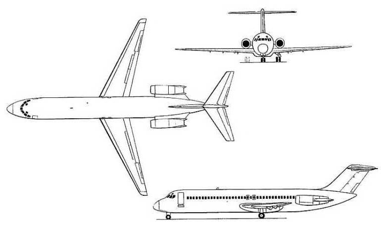 DOUGLAS DC-9-10 MCDONNELL DOUGLAS DC-9-10 DC91 3D view