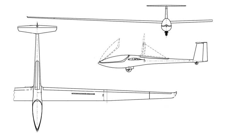 DG FLUGZEUGBAU DG-800 GLASER-DIRKS DG-800 DG80 3D view