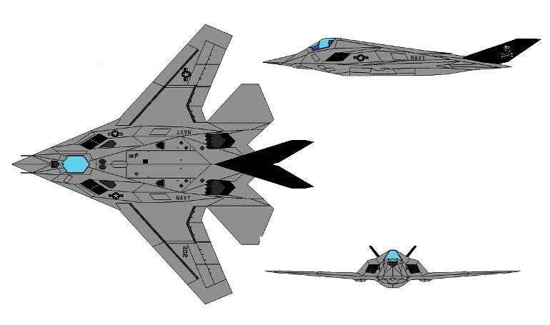 LOCKHEED F-117 Night Hawk LOCKHEED Night Hawk F117 3D view
