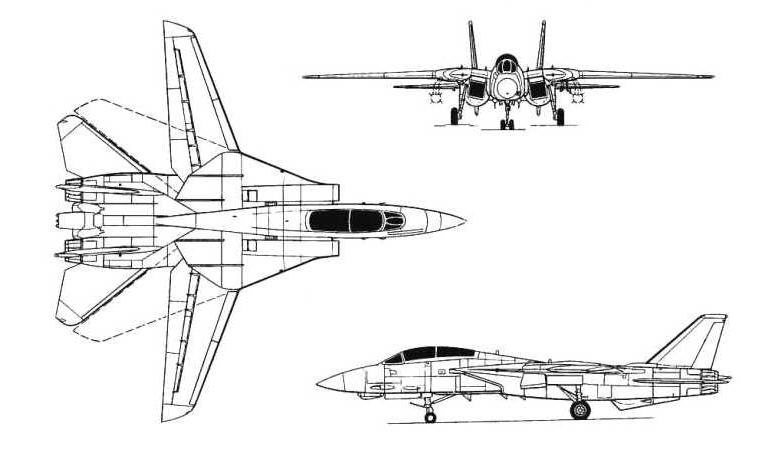 GRUMMAN F-14 Tomcat F14 3D view