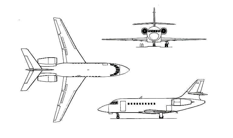 DASSAULT Falcon 2000 F2TH 3D view