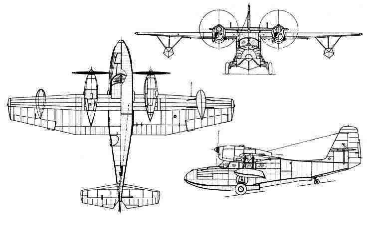 GANNET G-44 Super Widgeon GRUMMAN G-44 Widgeon GRUMMAN J4F Widgeon MCKINNON G-44 Super Widgeon SCAN SCAN-30 G44 3D view