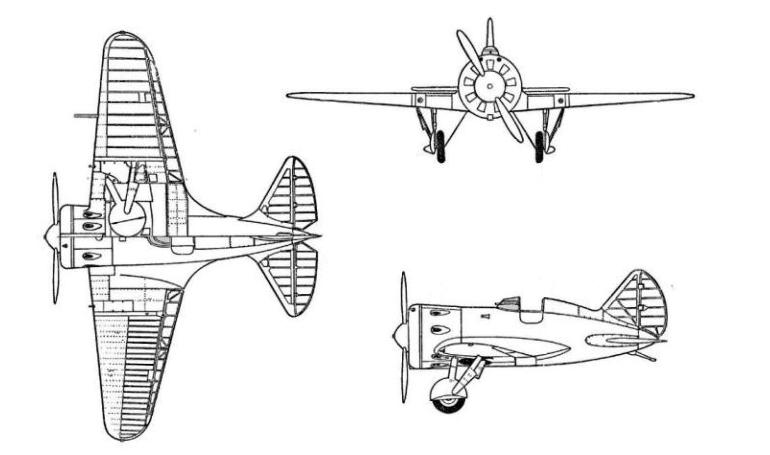 POLIKARPOV I-16 I16 3D view