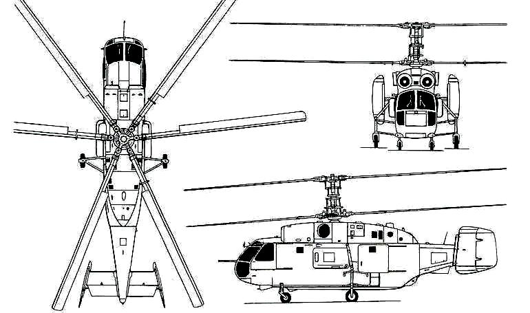KAMOV Ka-27 KAMOV Ka-28 KAMOV Ka-29 KAMOV Ka-31 KAMOV Ka-32 KAMOV HH-32 KAMOV Ka-252 KA27 3D view