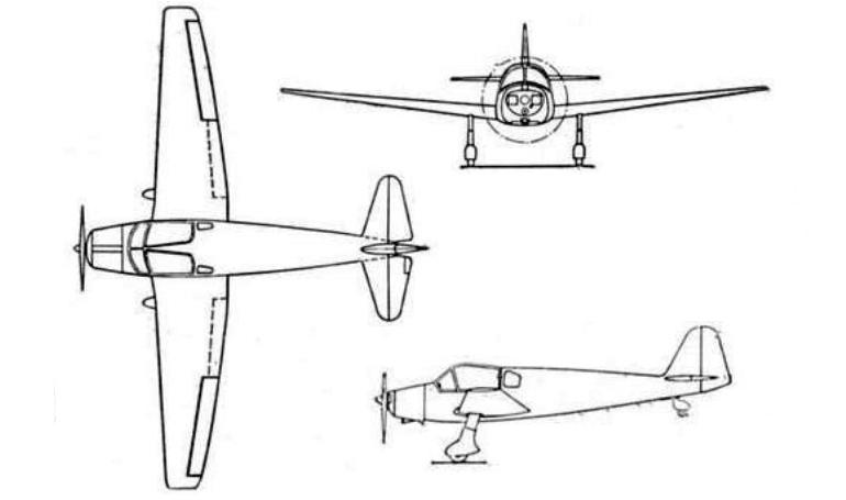 BOLKOW F-207 BOLKOW Kl-107 BOLKOW BO-207 KLEMM Kl-107 NABERN Kl-107 KL07 3D view