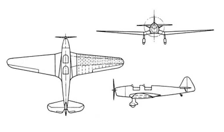 KLEMM Kl-35 KL35 3D view
