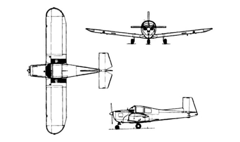 AEROSTAR (1) 90 MOONEY M-10 Cadet M10 3D view