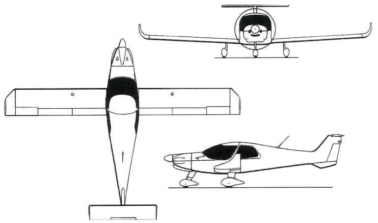 DYN'AERO Lafayette 4 Revolution DYN'AERO MCR-4 DYN'AERO MCR-2 MCR4 3D view