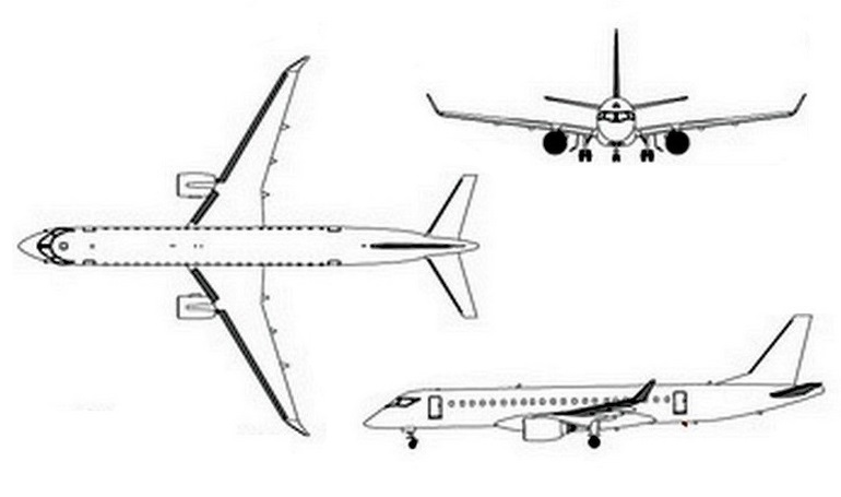 MITSUBISHI MRJ-90 MRJ9 3D view