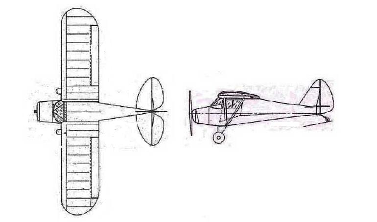 PIPER PA-15 Vagabond WAGAERO Wag-a-Bond PA15 3D view