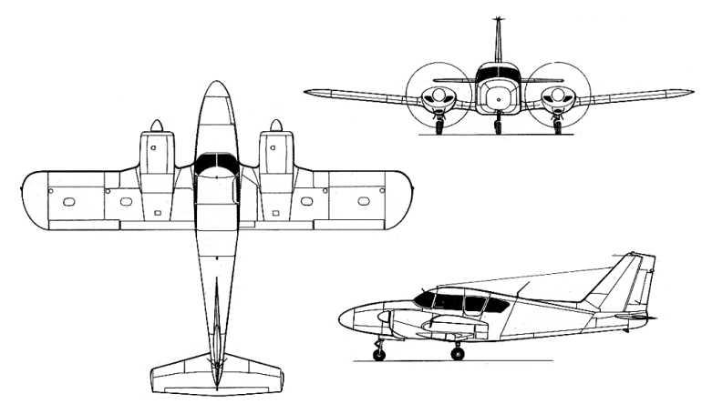 MILLER (1) Jet Profile PIPER PA-23-150 Apache PIPER PA-23-160 Apache SEGUIN Geronimo PA23 3D view