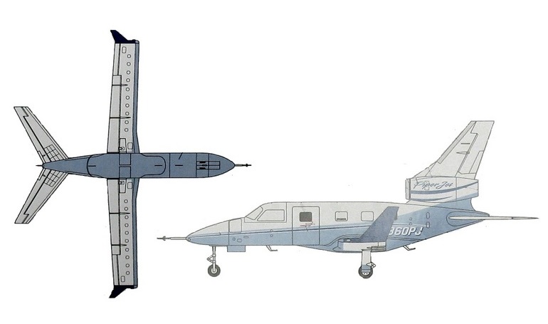 PIPER PA-47 Piper Jet PIPER PA-47 Piper Jet Altaire PA47 3D view