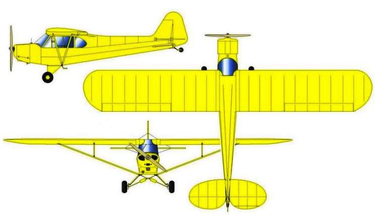 NEIVA 56 Paulistinha NEIVA L-6 Paulistinha PAULISTA CAP-4 Paulistinha PAUL 3D view