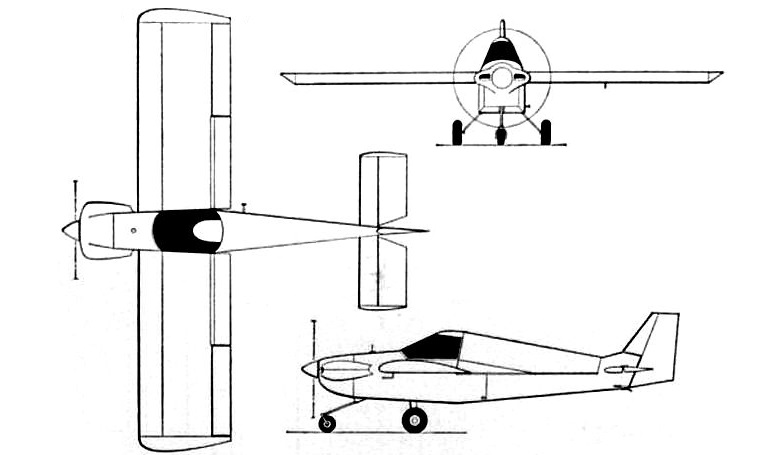POTTIER P-170 PT70 3D view