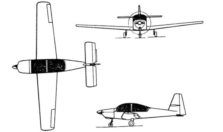 SPORTAVIA-PUTZER RS-180 Sportsman RS18 3D view