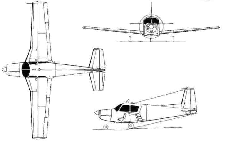 SIAI-MARCHETTI S-208 S208 3D view
