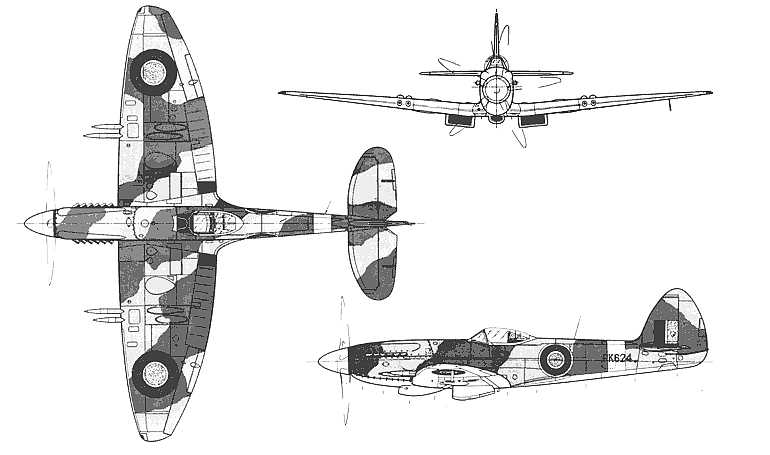 SUPERMARINE AIRCRAFT Spitfire Mk25 SUPERMARINE AIRCRAFT Spitfire Mk26 SASP 3D view
