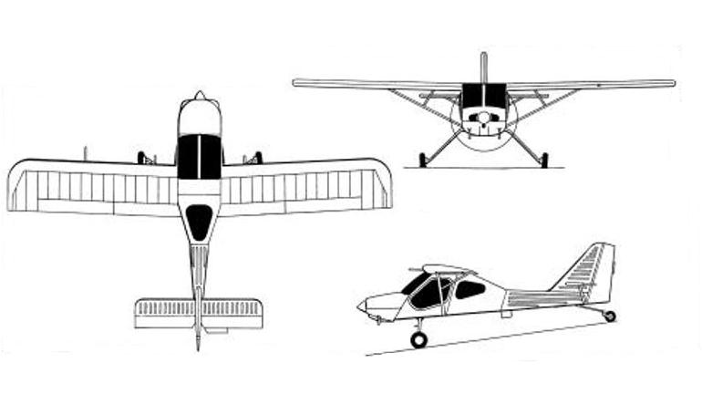 AVIOTECHNICA SL-90 Leshii INTERAVIA I-1 MAPO I-1 SL90 3D view