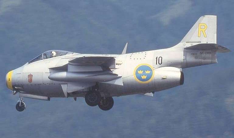 SAAB 29 SAAB J29 SB29 aircraft photograph